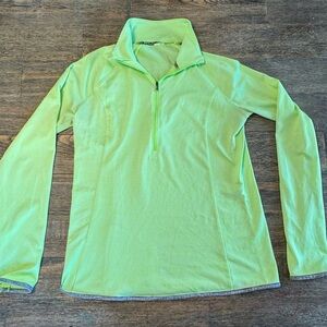 Under Armour Bright Green Quarter-Zip Top